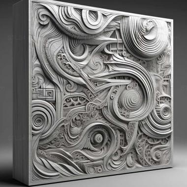 Patterns and decorations stl linework 3 3d model